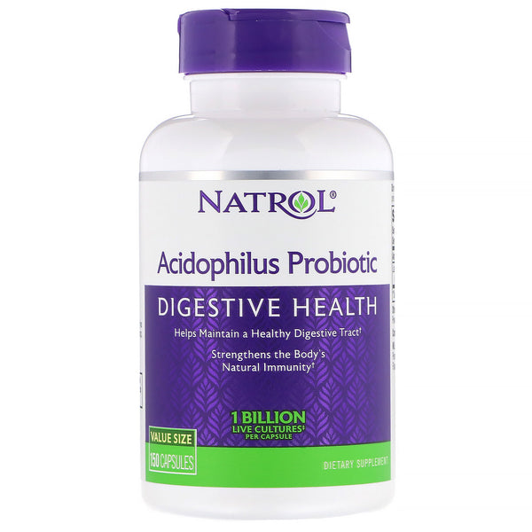 Natrol, Acidophilus Probiotic, 1 Billion, 150 Capsules - The Supplement Shop