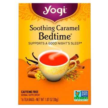 Yogi Tea, Soothing Caramel Bedtime, Caffeine Free, 16 Tea Bags, 1.07 oz (30 g)