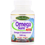 Paradise Herbs, Omega Sure, Omega-3 Premium Fish Oil, 1,000 mg, 30 Pesco Vegetarian Softgels - The Supplement Shop