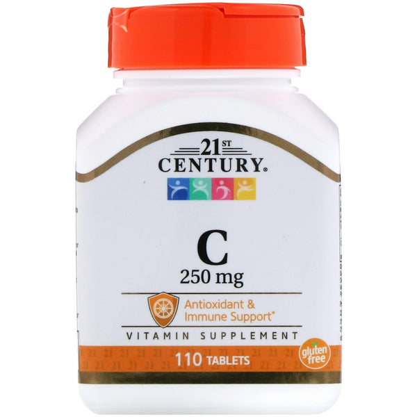 21st Century, Vitamin C, 250 mg, 110 Tablets - The Supplement Shop