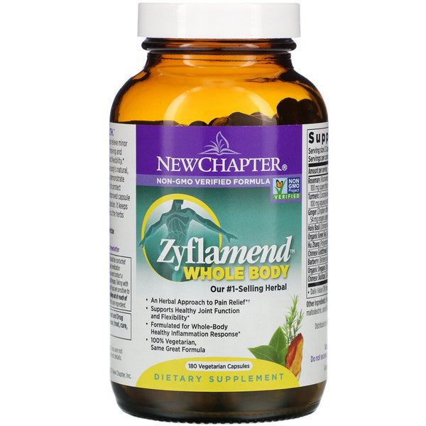 New Chapter, Zyflamend Whole Body, 180 Vegetarian Capsules - The Supplement Shop