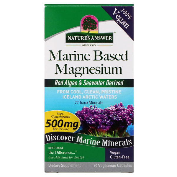 Nature's Answer, Marine Based Magnesium, 500 mg, 90 Vegetarian Capsules - The Supplement Shop