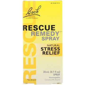 Bach, Original Flower Remedies, Rescue Remedy Spray, Natural Stress Relief, 0.7 fl oz (20 ml)