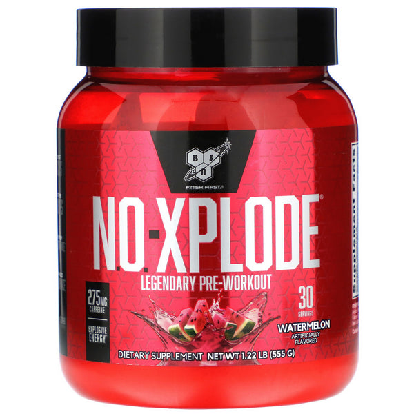 BSN, N.O.-Xplode, Legendary Pre-Workout, Watermelon, 1.22 lb (555 g) - The Supplement Shop