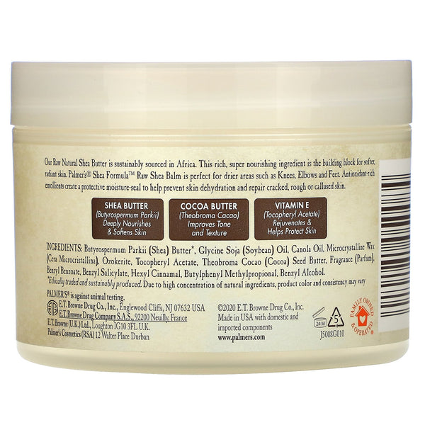 Palmer's, Shea Formula with Vitamin E, Moisturizing Raw Shea Balm, 7.25 oz (200 g) - The Supplement Shop