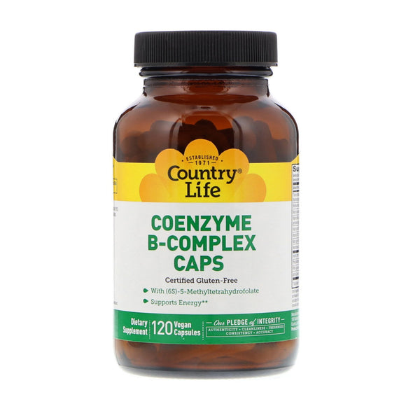 Country Life, Coenzyme B-Complex Caps, 120 Vegan Capsules - The Supplement Shop