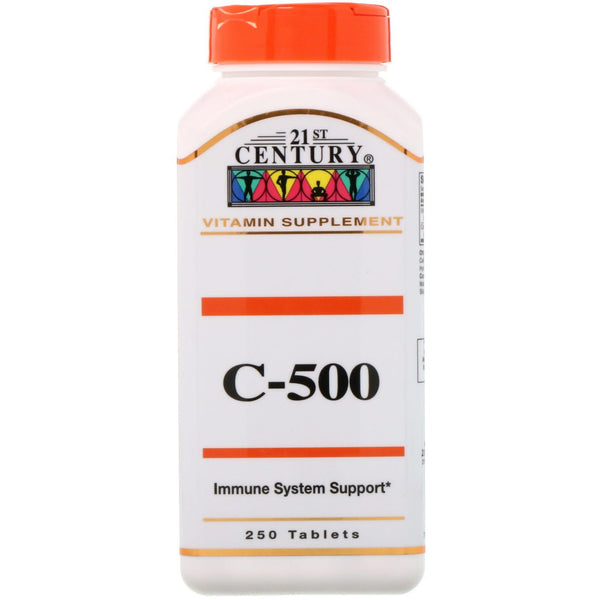 21st Century, C-500, 500 mg, 250 Tablets - The Supplement Shop