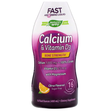 Nature's Way, Calcium & Vitamin D3, Citrus Flavored, 16 fl oz (480 ml)