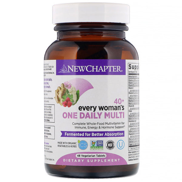 New Chapter, 40+ Every Woman's One Daily Multi, 48 Vegetarian Tablets - The Supplement Shop