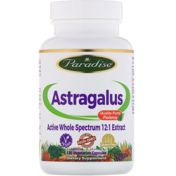 Paradise Herbs, Astragalus, 120 Vegetarian Capsules - The Supplement Shop