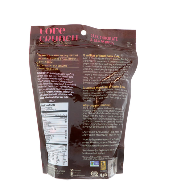 Nature's Path, Love Crunch, Premium Organic Granola, Dark Chocolate & Red Berries, 11.5 oz (325 g) - The Supplement Shop