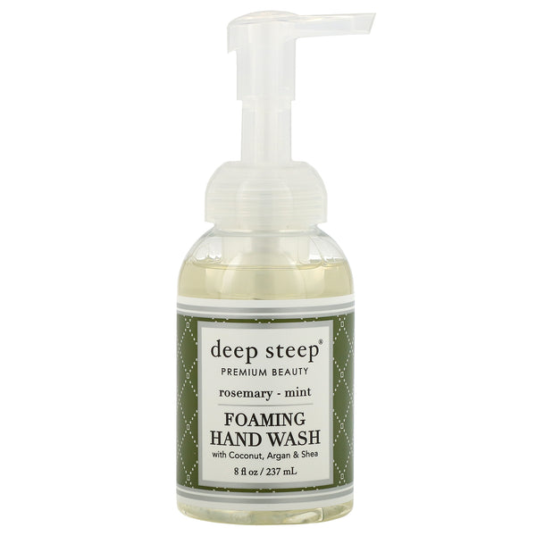Deep Steep, Foaming Hand Wash, Rosemary - Mint, 8 fl oz (237ml) - The Supplement Shop