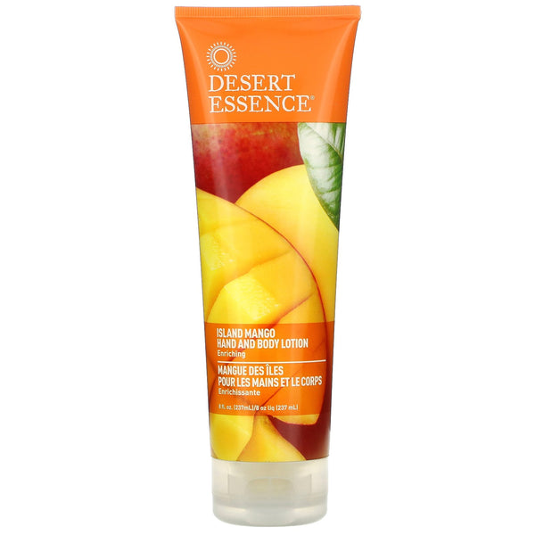 Desert Essence, Hand and Body Lotion, Island Mango, 8 fl oz (237 ml) - The Supplement Shop