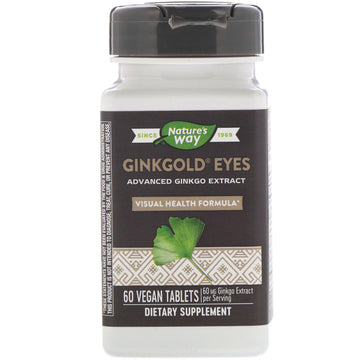 Nature's Way, Ginkgold Eyes, 60 Vegan Tablets