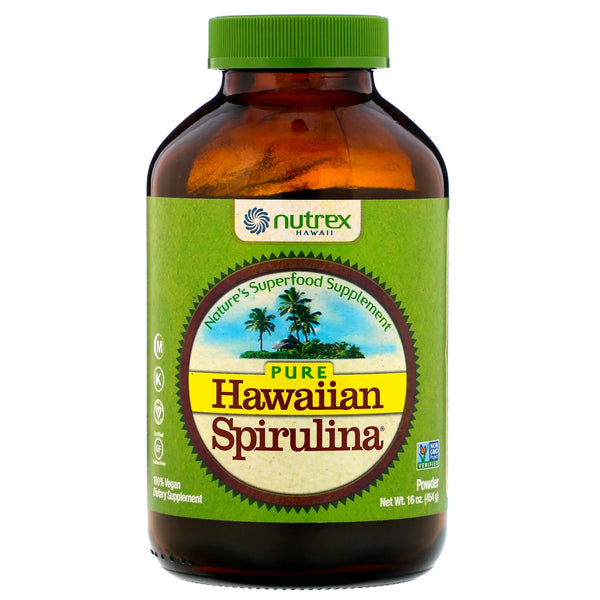 Nutrex Hawaii, Pure Hawaiian Spirulina, Powder, 16 oz (454 g) - The Supplement Shop