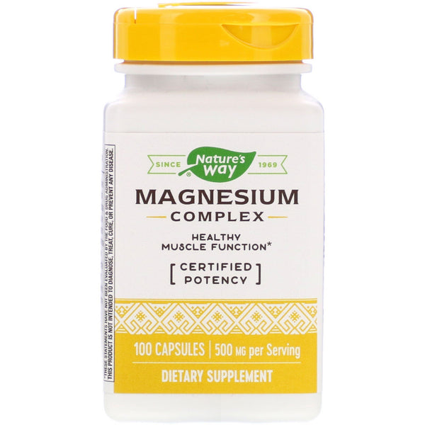 Nature's Way, Magnesium Complex, 500 mg, 100 Capsules - The Supplement Shop
