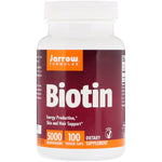 Jarrow Formulas, Biotin, 5,000 mcg, 100 Veggie Caps - The Supplement Shop