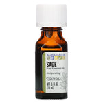 Aura Cacia, Pure Essential Oil, Sage, .5 fl oz (15 ml) - The Supplement Shop