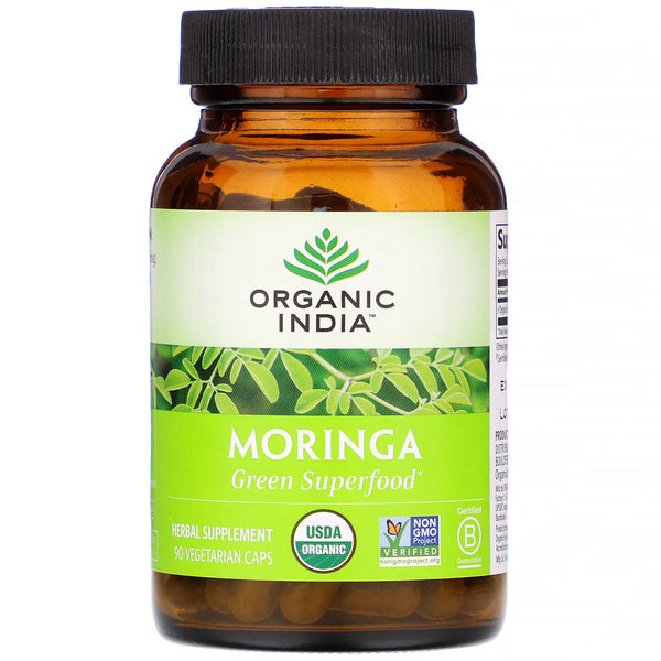 Organic India, Moringa, 90 Vegetarian Caps - The Supplement Shop