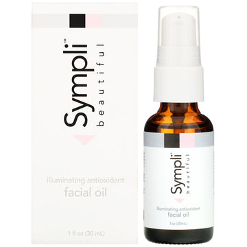 Sympli Beautiful, Illuminating Antioxidant Facial Oil, 1 fl oz (30 ml)
