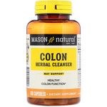 Mason Natural, Colon Herbal Cleanser, 100 Capsules - The Supplement Shop