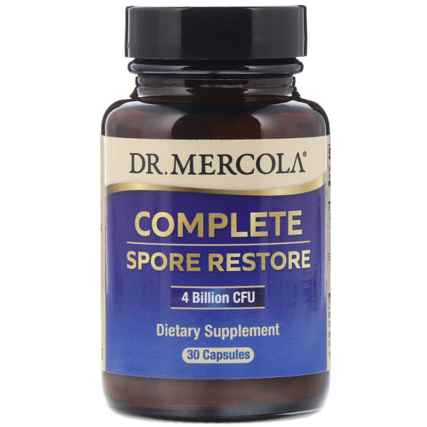 Dr. Mercola, Complete Spore Restore, 4 Billion CFU, 30 Capsules - The Supplement Shop