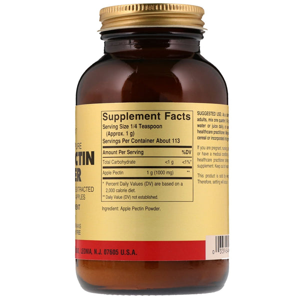 Solgar, Apple Pectin Powder, 4 oz (113.4 g) - The Supplement Shop