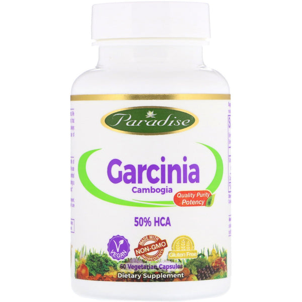Paradise Herbs, Garcinia Cambogia, 60 Vegetarian Capsules - The Supplement Shop
