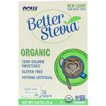 Now Foods, Organic Better Stevia, Zero-Calorie Sweetener, 75 Packets, 2.65 oz (75 g) - The Supplement Shop