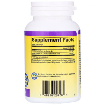 Natural Factors, Ubiquinol, Active CoQ10, 100 mg, 120 Softgels