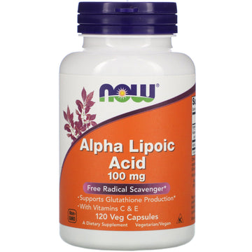 Now Foods, Alpha Lipoic Acid, 100 mg, 120 Veg Capsules