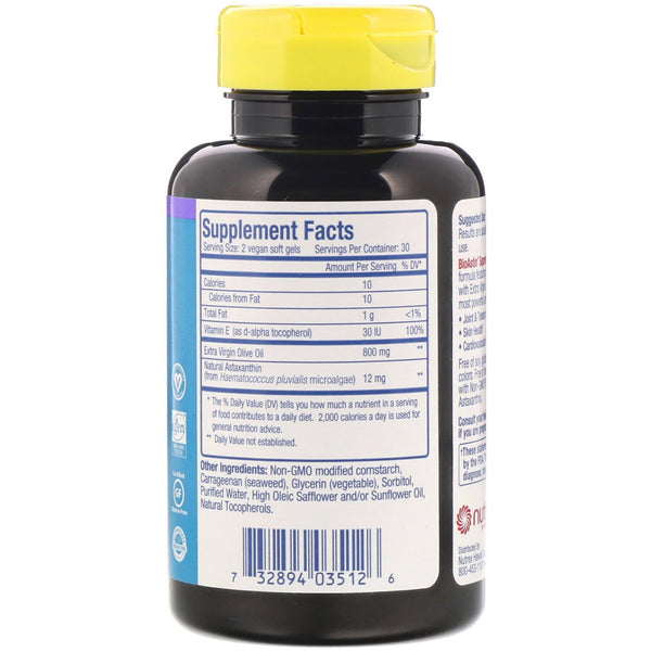 Nutrex Hawaii, BioAstin Supreme, 6 mg, 60 Vegan Soft Gels - The Supplement Shop