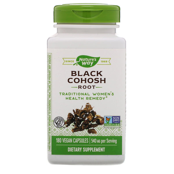 Nature's Way, Black Cohosh Root, 540 mg, 180 Vegan Capsules - The Supplement Shop