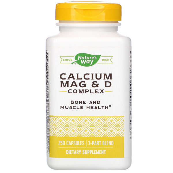 Nature's Way, Calcium Mag & D Complex, 250 Capsules - The Supplement Shop