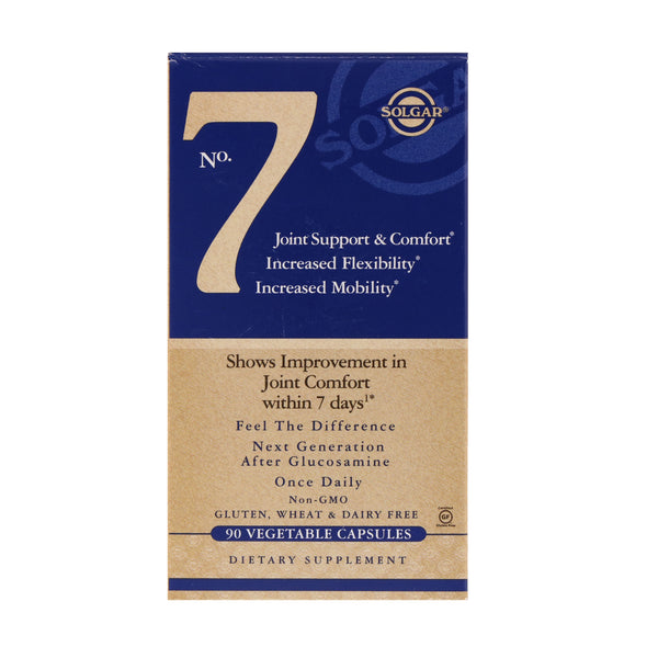 Solgar, No. 7, Joint Support & Comfort, 90 Vegetable Capsules - The Supplement Shop