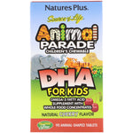 Nature's Plus, Source of Life, Animal Parade, DHA for Kids, Children's Chewable, Natural Cherry Flavor, 90 Animal-Shaped Tablets - The Supplement Shop