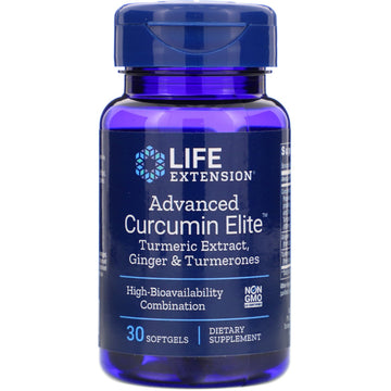 Life Extension, Advanced Curcumin Elite, Turmeric Extract, Ginger & Turmerones, 30 Softgels