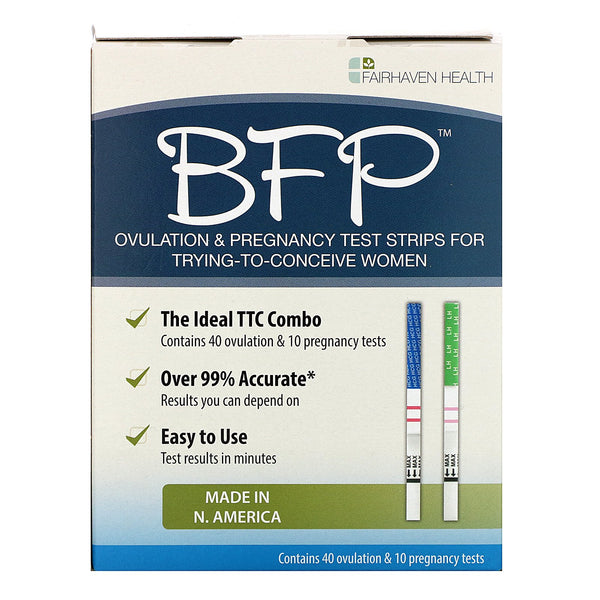 Fairhaven Health, BFP, Ovulation & Pregnancy Test Strips, 40 Ovulation & 10 Pregnancy Tests - The Supplement Shop