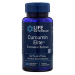 Life Extension, Curcumin Elite, Turmeric Extract, 30 Vegetarian Capsules - The Supplement Shop