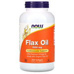 Now Foods, Flax Oil with Essential Omega-3's, 1,000 mg, 250 Softgels - The Supplement Shop