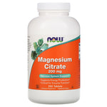 Now Foods, Magnesium Citrate, 200 mg, 250 Tablets