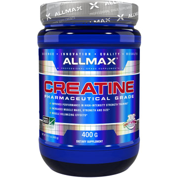 ALLMAX Nutrition, Creatine Powder, 100% Pure Micronized Creatine Monohydrate, Pharmaceutical Grade Creatine, 14.11 oz (400 g)