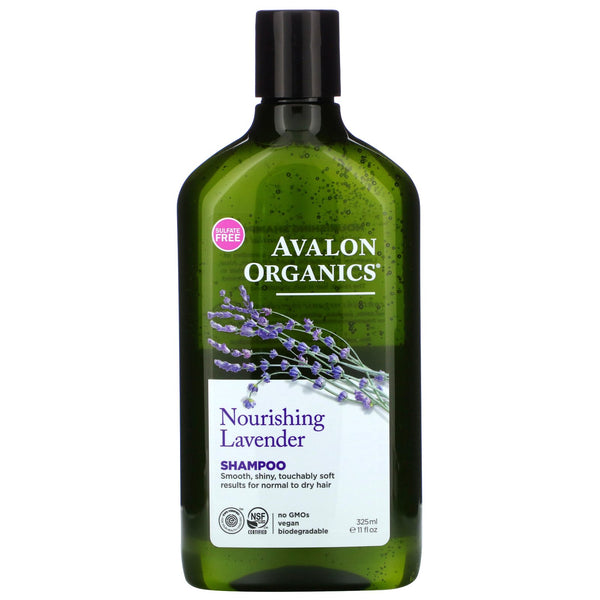 Avalon Organics, Shampoo, Nourishing, Lavender, 11 fl oz (325 ml) - The Supplement Shop