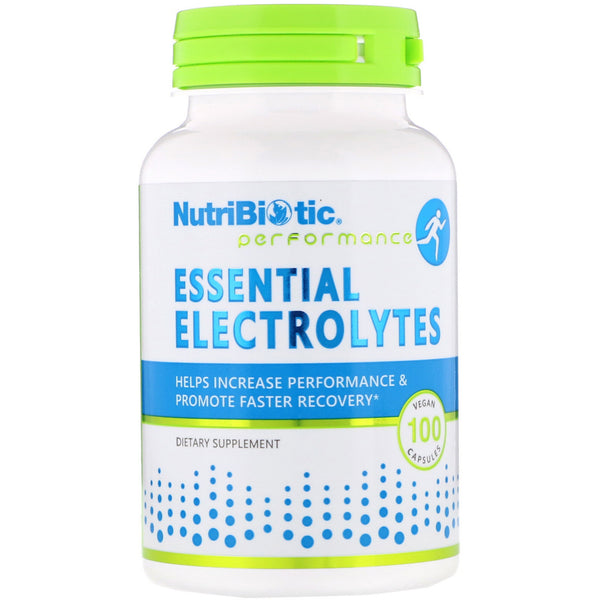 NutriBiotic, Essential Electrolytes, 100 Vegan Capsules - The Supplement Shop