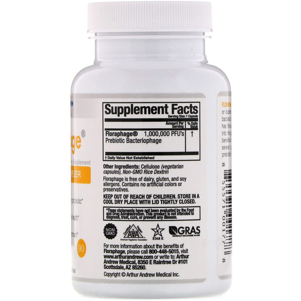 Arthur Andrew Medical, Floraphage, 90 Capsules - The Supplement Shop
