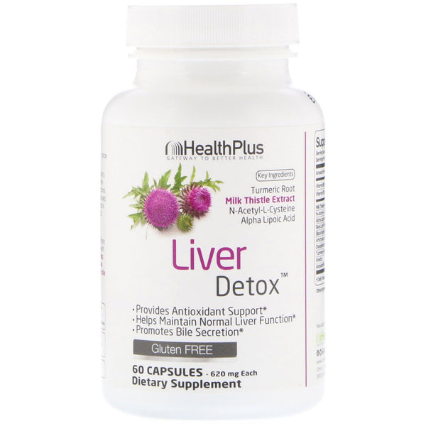 Health Plus, Liver Detox, 60 Capsules - The Supplement Shop