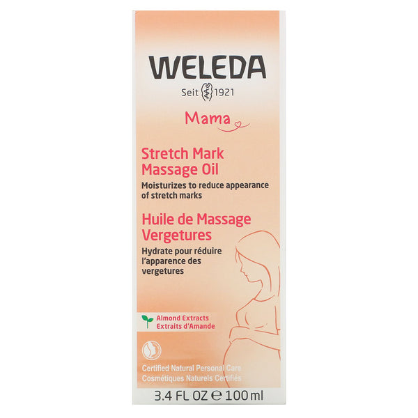 Weleda, Mama, Stretch Mark Massage Oil, Almond Extracts, 3.4 fl oz (100 ml) - The Supplement Shop