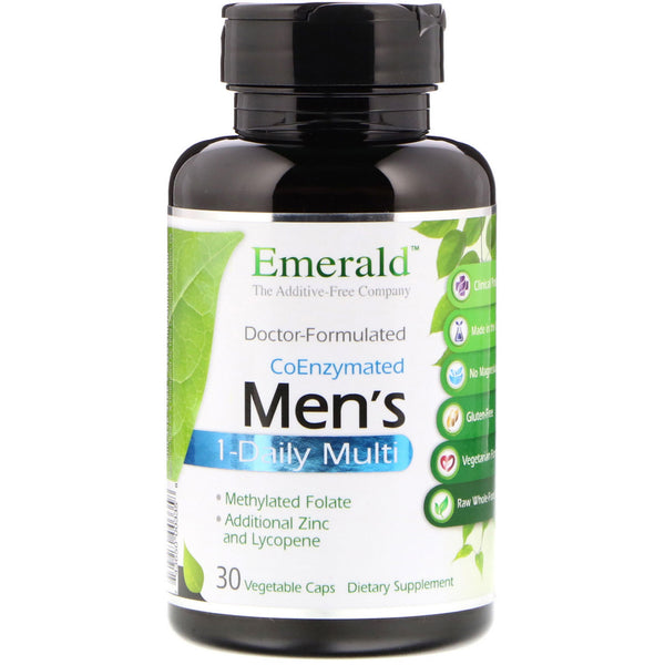 Emerald Laboratories, CoEnzymated Men's 1-Daily Multi, 30 Vegetable Caps - The Supplement Shop