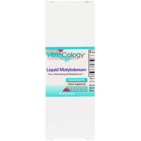 Nutricology, Liquid Molybdenum, 1 fl oz (30 ml) - The Supplement Shop