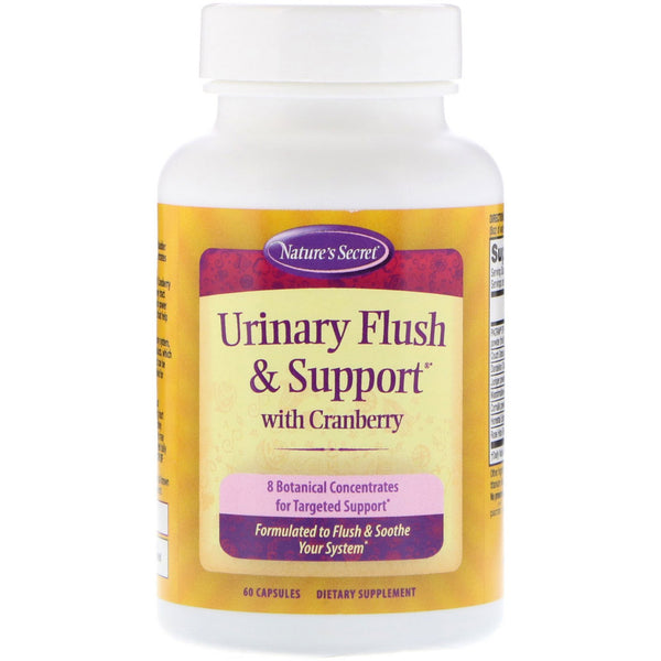 Nature's Secret, Urinary Flush & Support with Cranberry, 60 Capsules - The Supplement Shop